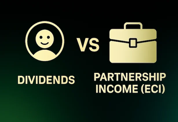 dividends vs partnership income